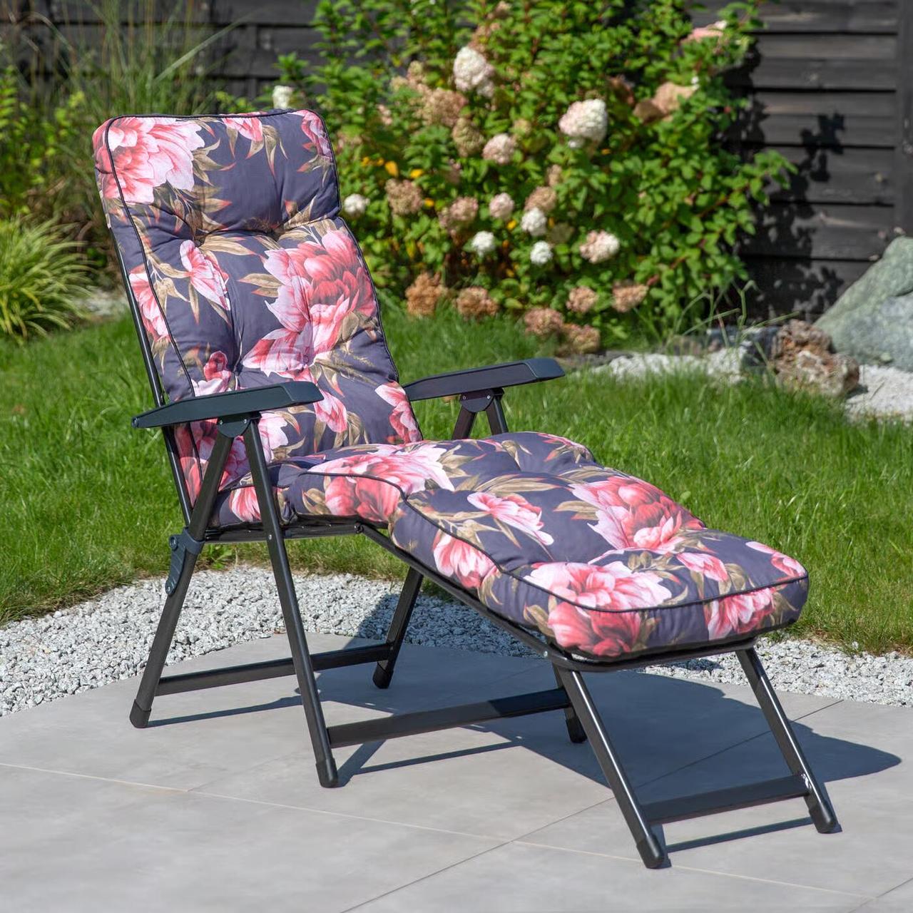 Шезлонг із регулюванням Lena Lounger багатобарвний, фото 1