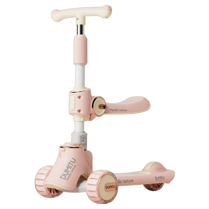 Дитячий самокат Maraton Domitu T008-1 2в1, з сидінням, складаний, триколісний, до 50 кг, для дітей від 2 років, фото 1