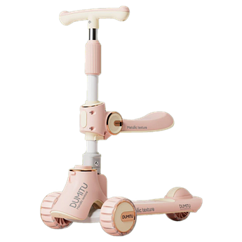 Дитячий самокат Maraton Domitu T008-1 2в1, з сидінням, складаний, триколісний, до 50 кг, для дітей від 2 років