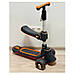 Дитячий самокат Maraton Domitu T008-1 2в1, з сидінням, складаний, триколісний, до 50 кг, для дітей від 2 років, фото 4