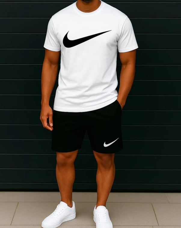 Чоловічий легкий літній  костюм Nike шорты и футболка Найк, фото 1
