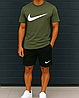 Чоловічий легкий літній костюм Nike шорты и футболка Найк, фото 6