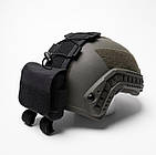 Кишеня Чорна (противага) на шолом типу FAST, Чорний, One size