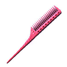 Гребінець Y. S. Park YS 150 Tail Comb з хвостиком рожевий (YS-150 Pink)