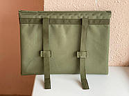 Тактичний каремат для сидіння на дуже надійній системі MOLLE (піджопник 15 мм) олива