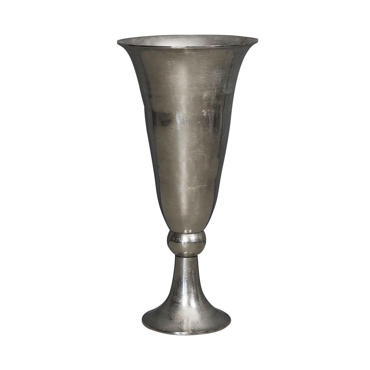 Ваза висока на ніжці у вигляді кубка з нікелю LC Home, фото 1