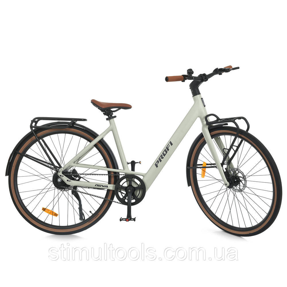 Електровелосипед Prof1 28" MEB 700C NOVA-2 сірий двигун 250 Вт