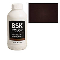 Фарба для замші та нубуку темно-коричневий BSK Color, 500 мл