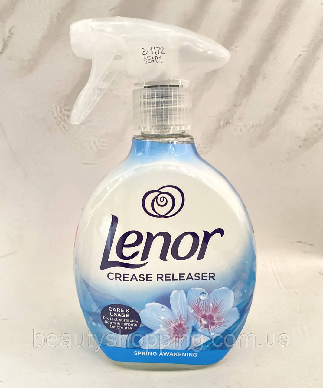 Lenor Spring Awakening crease releaser Спрей для розгладження складок на одязі Весняне пробудження 500 мл