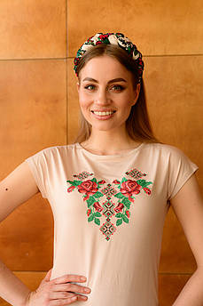 Обруч-коса кремова