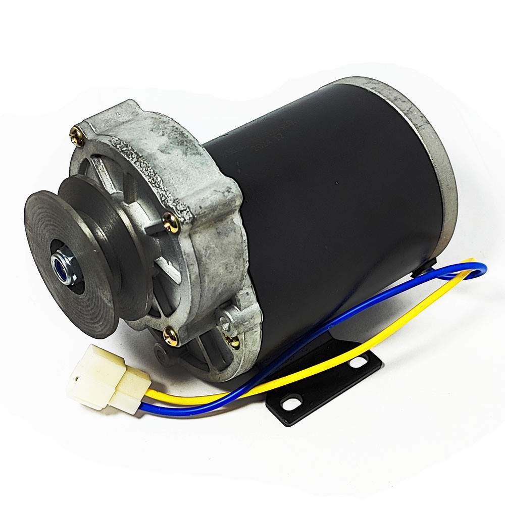 Електромотор редукторний 12 V 500 W 200 rpm під ремінь, фото 1