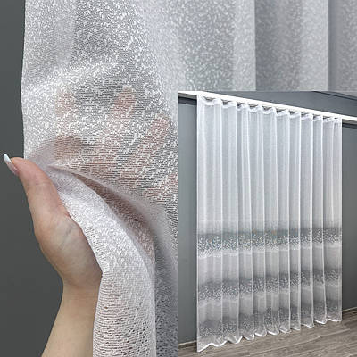 Тюль жакард "Преміум". Колір білий. Код 1680т