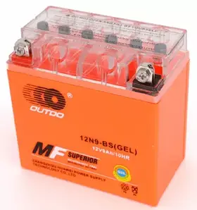 Акумулятор MOTO GEL 12V  9Ah (12N9-BS) 85А L+