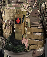 Армейский подсумок под турникет закрытый ЗСУ сумки под турникеты койот/ олива военный чехол для турникета