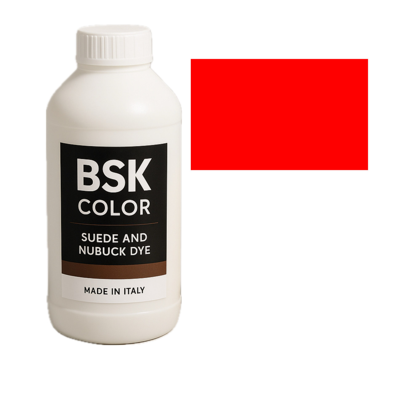 Фарба для замші та нубуку ярко-червоний BSK Color, 500 мл