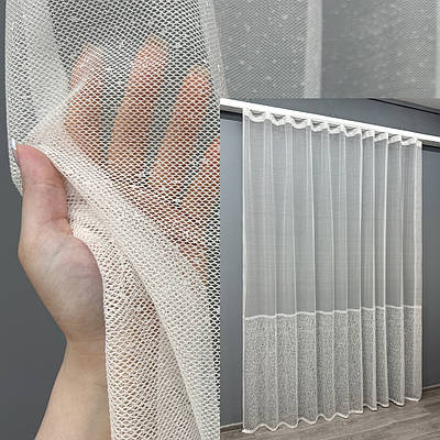 Тюль жакард. Колір білий. Код 1674т