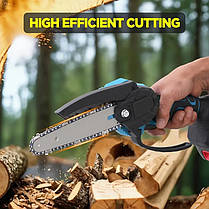 Акумуляторна міні - пила ланцюгова Yanmay 1338 для гілок і дерев 6 дюймів, фото 3