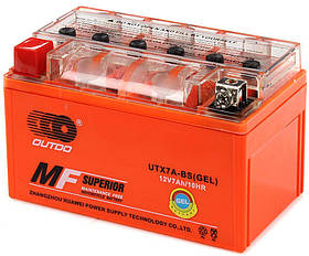 Акумулятор мото GEL 12V 7 Ah (UTX7A-BS) (90А) (L+)
