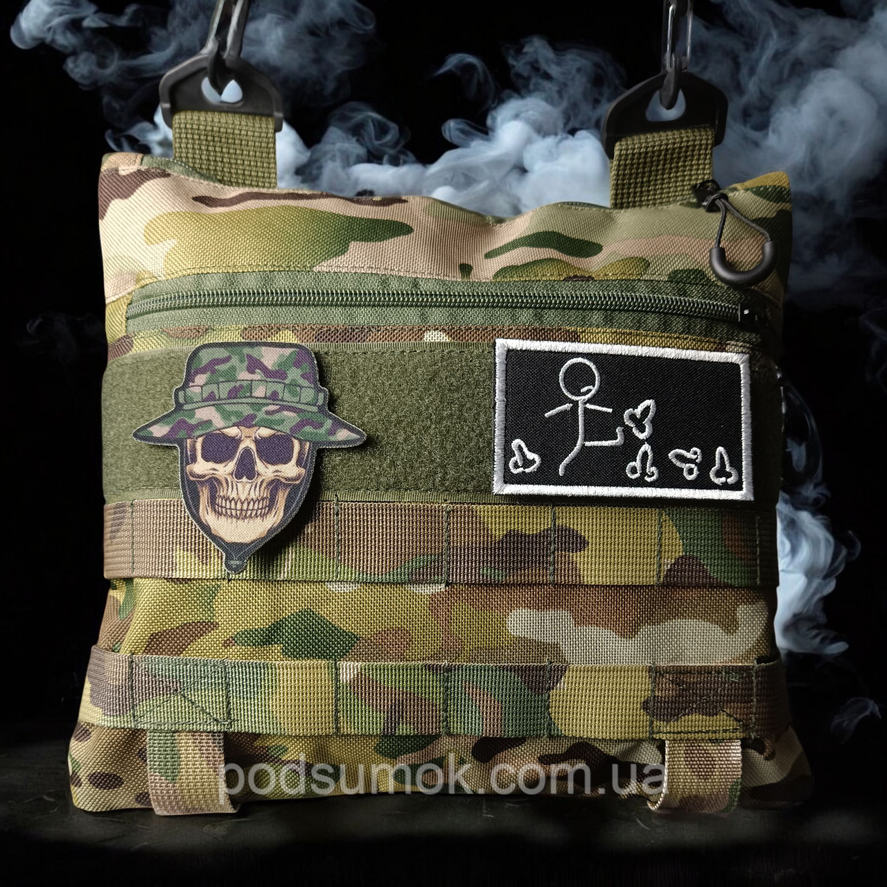 Тактична сумка MilStyle Maxi EDC-сумка з велкро, мультикам, 26×23×6 см, фото 1