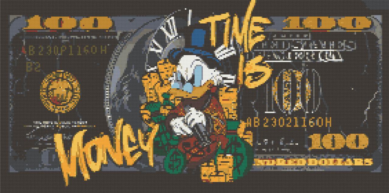 Алмазна мозаїка/вишивка Скрудж Макдак 40*80 см Орігамі OD 5124, фото 1