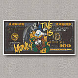 Алмазна мозаїка/вишивка Скрудж Макдак 40*80 см Орігамі OD 5124, фото 5