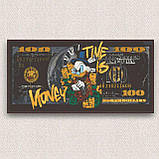 Алмазна мозаїка/вишивка Скрудж Макдак 40*80 см Орігамі OD 5124, фото 7