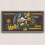 Алмазна мозаїка/вишивка Скрудж Макдак 40*80 см Орігамі OD 5124, фото 4