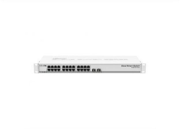 Комутатор 24 порти керований MikroTik CSS326-24G-2S+RM