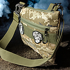 Тактична сумка MilStyle Maxi EDC-сумка з велкро, піксель ЗСУ, 26×23×6 см, фото 3