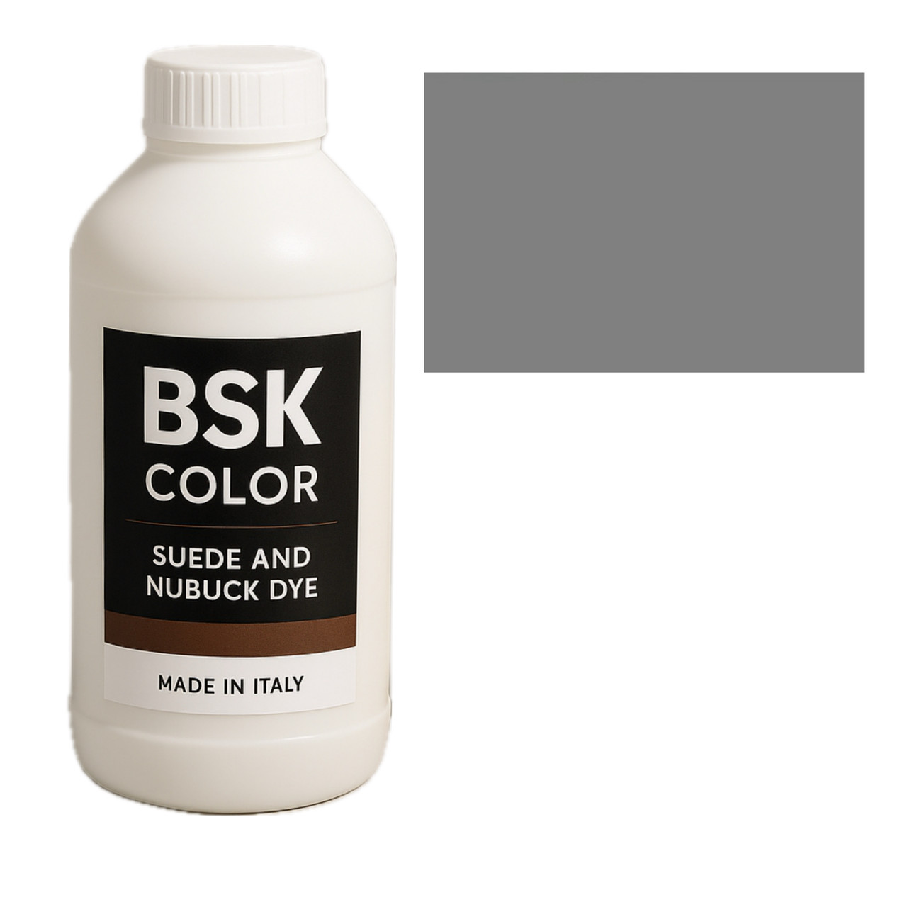 Фарба для замші та нубуку сірий BSK Color, 500 мл