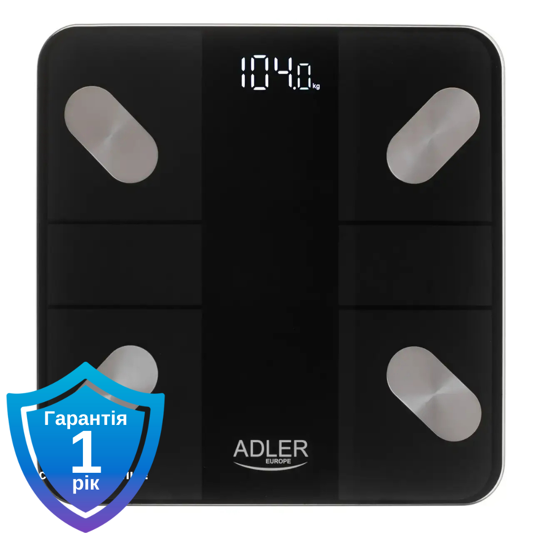 Ваги підлогові Adler AD 8186, black Smart
