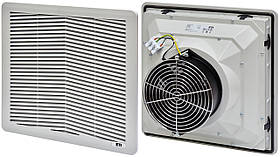 Вентилятор фільтруючий ETI EF-325-315-230V 315м3/год 230VАС, IP54, 325*325*164 RAL7035 1344015