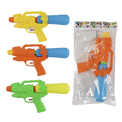 Водяний пістолет 27 см знімний балон насосний механізм, асортимент (77516)