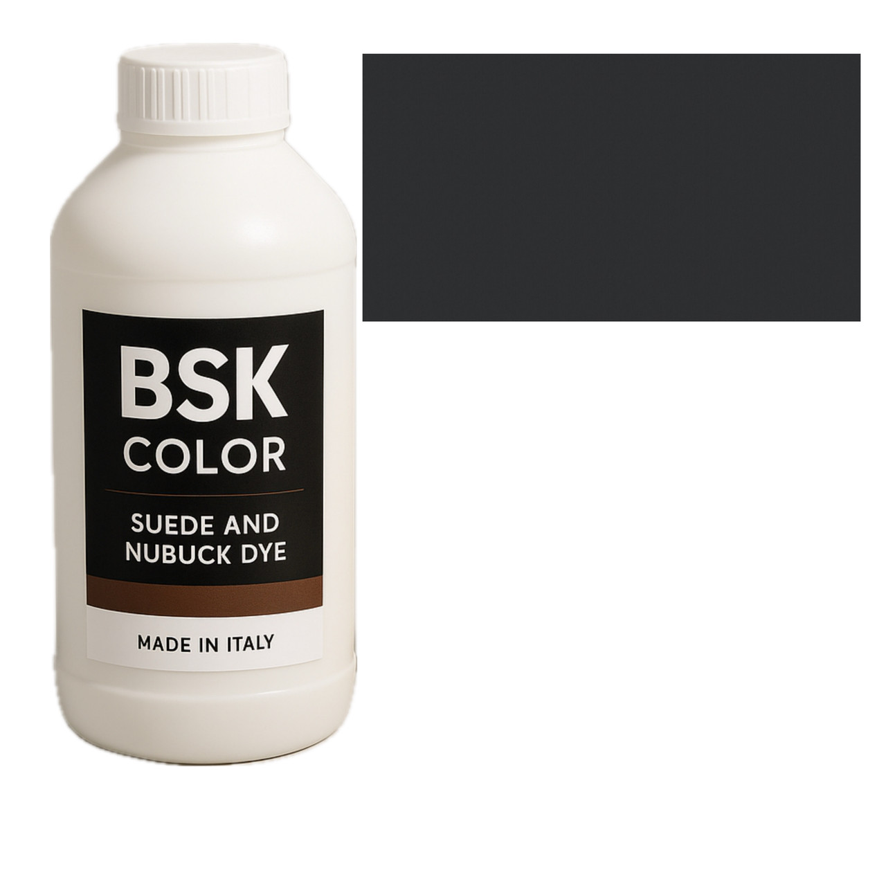 Фарба для замші та нубуку темно-сірий BSK Color, 500 мл