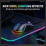 Мишка дротова ігрова Onikuma RGB CW929, чорна, фото 7