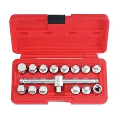 3/8" Набір для відкручування зливних пробок 15 пр. FORCE 915G2