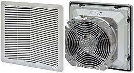 Вентилятор фільтруючий ETI EF-325-457-230V 457м3/год 230VАС, IP54, 325*325*161 RAL7035 1344016