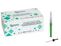 Голка двостороння «ВОЛЕС» розмір 21G (0,8х25мм) зелена, для вакуумного забору крові, одноразового використання стерильна №100