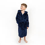 Теплий дитячий халат Deep Blue, фото 7