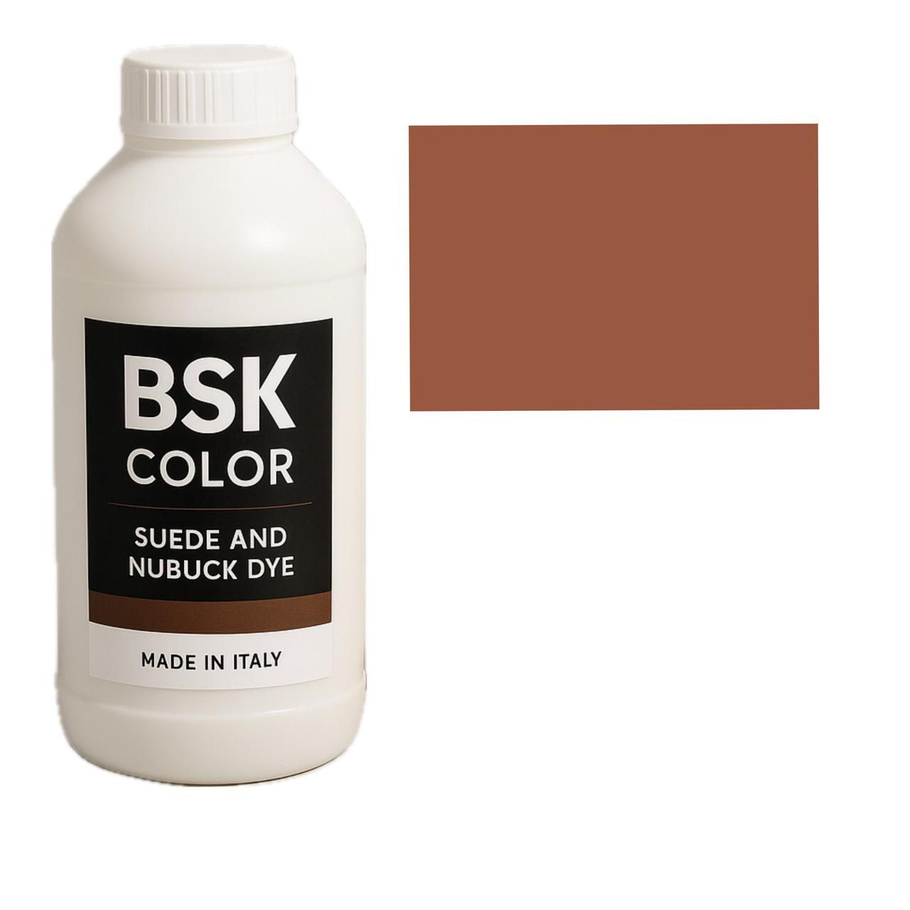 Фарба для замші та нубуку рудо-коричневий BSK Color, 500 мл