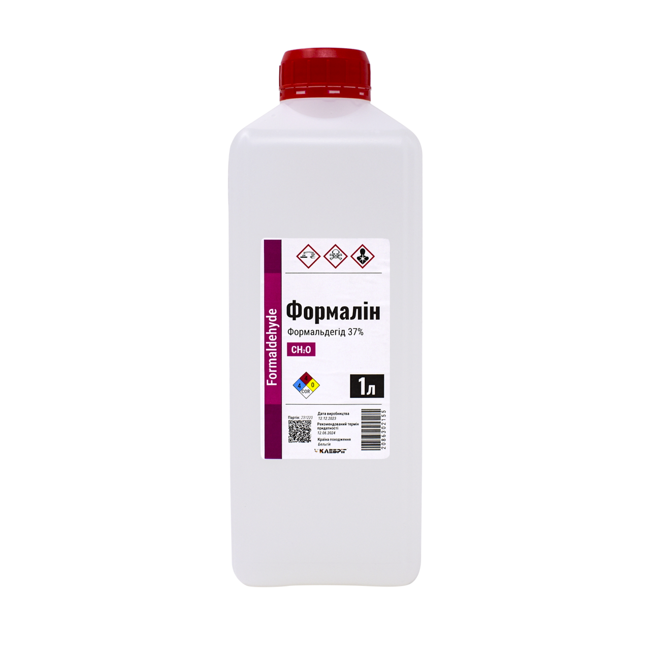 Формалін Klebrig 1л формальдегід 37%, фото 1