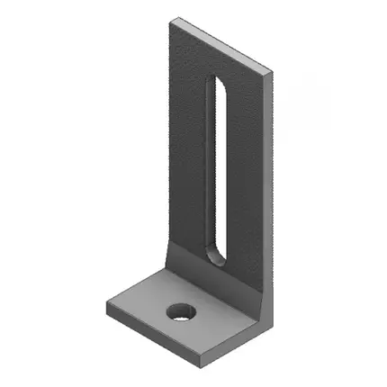 Кронштейн алюмінієвий під шпильку М-10 95*40*32 кріпильна деталь монтажний елемент 9342, фото 2