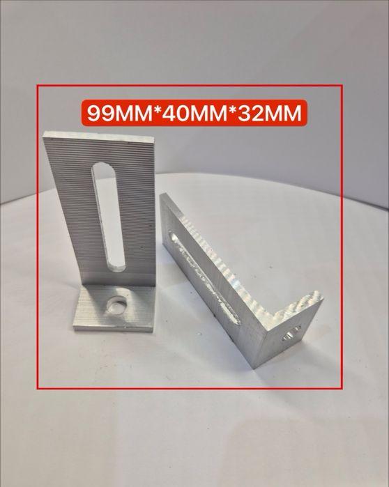 Кронштейн алюмінієвий під шпильку М-10 95*40*32 кріпильна деталь монтажний елемент 9342