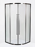 Душова кабіна VIVIA Emma HL 90х90х190 см без піддону прозоре скло 8 мм розсувні двері, фото 2