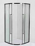 Душова кабіна VIVIA Emma HL 90х90х190 см без піддону прозоре скло 8 мм розсувні двері, фото 3