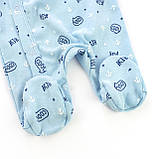 Чоловічок для немовлят на кнопках діагональна застібка Hey Cool, фото 3