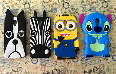 Гумовий 3D чохол для Meizu M3 Note (4 різновиди)