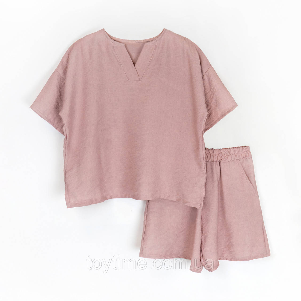 Костюм для дівчинки футболка та шорти Dusty Rose