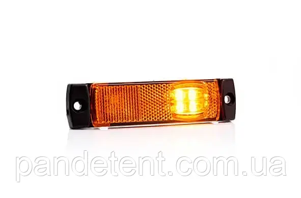 Габаритні ліхтарі 4 діоди жовтий Fristom (маркер) 130x32 LED