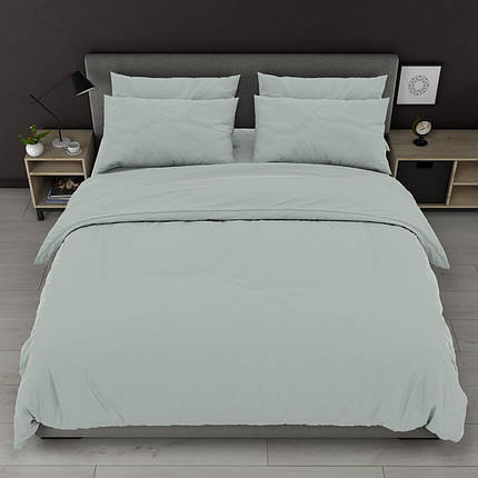 Світло сіра однотонна тканина 220 см для постільної білизни Бязь Gold Lux, рулон 50м, Пакістан, фото 1